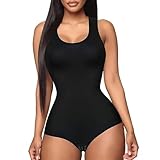 ETRSAIRL Shapewear Damen, Body Shaper, Bodysuit Women, Shapewear Bauchweg, Shaping Body Stark Formend, Taillenmieder Shaping Body, Bauchweg Body Damen, Bequemer und Atmungsaktiv, Verstellbare - L