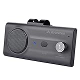 Avantree CK11 Kfz Bluetooth 5.0 Freisprecheinrichtung Freisprechanlage Car Kit für Sonnenblende, Lauter Lautsprecher, Siri Assistant Unterstützung, Lautstärkeregler, Auto Power On – Titan