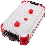 Mini Air-Hockey-Tisch Tischspiel Lufthockey mit LED-Beleuchtung mit Gebläse 55 x 31 x 9,5 cm Action-Spiel Partyspiel Geschicklichkeitsspiel Air Hockey