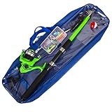 GMBYLBY Angelrute Teleskop Angelrute Für Jungen Und Mädchen Angelrute Und Rolle Combo Mit Tackle Tasche Angelgerät Set