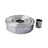 TOPBATHY 1 Satz 12St Backform Cakesicles Schimmel Keksform Kuchen Plätzchen Kuchenform backen rundes backblech cookie cutter kekse dose werkzeug Keksausstecher Ausstechform Silver