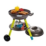 Ecoiffier – Kugelgrill für Kinder – 16-teiliger Spielzeug-Grill, mit Bratwurst, Brathähnchen und Grillzubehör, für Kinder ab 18 Monaten