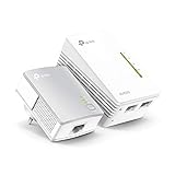 (Generalüberholt) TP-Link TL-WPA4221 Powerline Kit AV600Mbps und WiFi 300Mbps, 2 Stück, 2 Ethernet-Ports, Plug & Play, Homeplug AV2, fortschrittliche Powerline-Technologie, erweitern Sie die