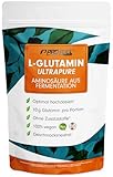 L-Glutamin Pulver 500g vegan, optimal hochdosiert & geschmacksneutral, L-Glutamin ohne Zusatzstoffe, ultrapure mit über 99,9% Reinheit, aus Fermentation, laborgeprüft, Vorrat für 50 Tage