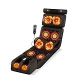 Massagematte Ganzkörpermassage, 190cm Massagematte mit Wärmefunktion, Massageauflage mit 12 Vibrationsmotoren, Massage Auflage für Nacken Schultern Rücken Taille Beine, Abnehmbar Separat Verwendbar