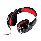 Homoyoyo 1Stk Gaming-Headset Kopfhörer Kabel-Headset leuchtendes Spiel-Headset leuchtendes Headset Gaming-Ohrhörer Rechner Abs rot