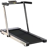 MAXXUS Laufband M8 - Elektrisch, 2 PS, 12 km/h, Klappbar, Lauffläche 125x45 cm, mit Bluetooth, LCD, App Steuerung, Rollen, Tablet Halterung, Bronze - Fitnessgerät für Zuhause, Gym, Training, Laufen