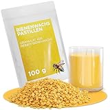molinoRC 100g Bienenwachs Pastillen [100% natürlich] - duftendes Bienenwachs für Kosmetik ohne Zusatzstoffe - ideal für Kerzen und Bienenwachstücher - Beeswax Wachspastillen