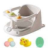 Kleinkindbadesitz - Badewanne Mit Saugnäpfeln | Babybadstuhl Mit Rückenunterstützung, Kleinkindbad Booster, Tragbares Kleinkind -Sicherheitsbadstuhl Für, Mädchen, Freunde, Familie
