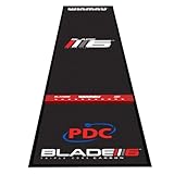WINMAU Darts Bodenmatte - Pro Zone Precision PVC Dartmatte mit erhöhter integrierter Oche-Linie für Stahlspitzen – Bodenmattenschutz für Dartscheibe