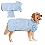 Hundehandtuch Hundebademantel Hunde Hundewintermantel Wintermantel Hundemantel Hundebademantel Mittelgroße Hunde Hundejacke Hundebekleidung Zubehör Extra Saugfähig für Kleine Hunde