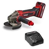 Einhell Akku-Winkelschleifer TE-AG 18/125-2 Li (1x 4,0 Ah) Power X-Change (18 V, 125 mm Scheiben-Ø, 33 mm Schnitttiefe, Trennschutz, ohne Trennscheibe, inkl. 4,0 Ah Akku)