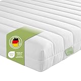 DREAMSTAR Easy Flex | ergonomische 7-Zonen Kaltschaummatratze | Öko-Tex Zertifiziert | Härtegrad 2 und 3 (H2 & H3) | Rollmatratze | Made in EU I 80 x 200 cm