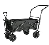 Zusammenklappbarer Bollerwagen für Camping und Garten, Festivalwagen mit 4 Rädern, ideal für Picknicks und Strandausflüge