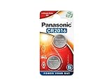 Panasonic CR2016 Lithium Knopfzelle, 3V, 2er Pack, 2B/3605/70