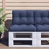 Homgoday Palettenkissen-Set Marineblau 60x40x12 cm Stoff Palettenauflage Sitzkissen Palettensofa Palettenkissen Palettenpolster Palettenmöbel Gartenkissen Gartenmöbel