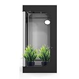 Growzelt, Hydrokultur-Pflanzzelte mit Beobachtungsfenster, Indoor-Growroom, Gewächshaus-Growbox aus Oxford-Stoff, isolierte Growbox für Pflanzen und Gemüse (120 x 120 x 200 cm)