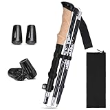 WILLONG Wanderstöcke Faltbar Carbon Oder Aluminium-115-135 cm Klappbar & Ultra-leicht- Damen & Herren Trekkingstöcke & Nordic Walking