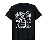 Italienischer Wein Zitronen Sardinen Tomaten Olivenöl Italia T-Shirt
