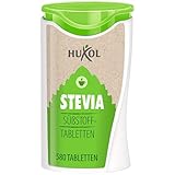 Huxol Stevia Spender | 580 Tabletten | Stevia | Süßstoff | Zuckeralternative | von Natur aus Glutenfrei | Halal | Kalorienarm | ideal zum Süßen von Kaffee, Tee und anderen Heißgetränken