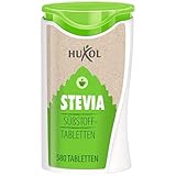 Huxol Stevia Spender | 580 Tabletten | Stevia | Süßstoff | Zuckeralternative | von Natur aus Glutenfrei | Halal | Kalorienarm | ideal zum Süßen von Kaffee, Tee und anderen Heißgetränken