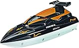 Revell Control RC Boot - ferngesteuert mit 40 MHz Fernsteuerung, kentersicher mit stabilem Rumpf, durch Sicherheitsschaltung laufen die Motoren nur im Wasser an, Batteriebetrieb - SPRING TIDE 40 24136