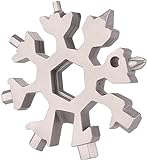 Schneeflocken-Schraubenschlüssel, 18-in-1-Schneeflocken-Multifunktionswerkzeug, Schneeflocken-Multitool, Schneeflocken-Schraubenschlüssel, Outdoor-Multitool-Schraubenschlüssel, Inbusschlüssel, Wandern