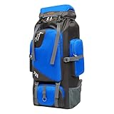 Notfallrucksack, große Kapazität, tragbarer und vielseitiger Wanderrucksack, leichter Rucksack für Damen und Herren, geeignet für Reisen, Camping und Urlaub, Rucksack für Jungen und Jugendliche (Blau