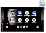CREASONO 2 DIN Radio: 2-DIN-Autoradio mit Wireless Apple Carplay & Android Auto, 17,8cm, MP5 (Autoradio 2DIN, 2DIN mit Carplay Navi, Freisprecheinrichtung)