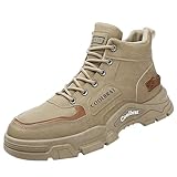 Herren Winterschuhe Winter Boots Winterstiefel Rutschfeste Stiefeletten Wasserdicht Schneestiefel Warme Bequeme GefüTtert Stiefel Outdoor Trekkingschuhe Wanderstiefel Schlupfstiefel