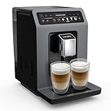 Krups Evidence Hot & Cold Kaffeevollautomat, 18 Getränkespezialitäten, heiße und kalte Getränke, One-Touch Cappuccino, Milchsystem mit Milchschlauch, automatischer Pflegezyklus, EA898GF0
