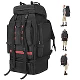 LYtech 130L Wanderrucksack Reiserucksack Herren Damen Große Trekkingrucksack Campingrucksack mit Reflexstreifen Outdoor Sport Reise Tagesrucksack Militärischer taktischer Rucksack Geschenke