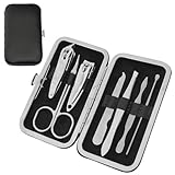 Nagelknipser, Maniküre Set, 7-teiliges Maniküre Pediküre Set, das praktische Nagelpflegeset, Edelstahl Pflege Werkzeuge Mit Box, Professionelle Rundum Hand Fußpflege Kit