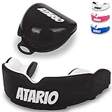 ATARIO® Mundschutz Mit Perfektem Halt [Inkl. Transportbox] - Zahnschutz Kampfsport [BPA-frei] für Boxen, Kickboxen, Muay Thai, MMA, Football - Herren & Damen Mouthguard