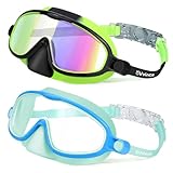 Vvinca Kinder-Schwimmbrille mit Nasenschutz