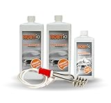 Rostio 2 Liter Tankentroster Plus 500ml Tank-Schutzemulsion Plus Tauchsieder