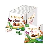 merci Petits Crunch Collection – 12 x 125g – Mix aus nicht gefüllten und gefüllten Schokoladen-Spezialitäten