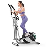 Dripex Elliptical Crosstrainer, Extrem leises magnetisches Ellipsentrainer für den Heimgebrauch, mit 6KG Schwungrad, 8 Widerstandsstufen, Pulssensor, LCD Monitor & iPad Halterung