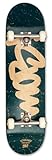 Mob Skateboard Tag Logo Ocean 8.125 Complete - Komplettboard 32 x 8.125 Zoll - Holzboard aus Ahornholz - fertig montiert - Anfänger und Profi Skateboard für Jugendliche, Erwachsene - Blau
