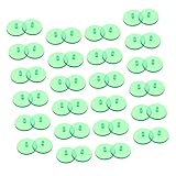 HEMOTON 1 Satz Kugelmarke Golfballmarker, Runde Kappe Reflektierend Markieren Runde Golfbälle Marker Markierungen Ballmarkierungswerkzeug Plastik Green 100 Stück