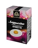 Bardollini Instant Kaffee Sticks Cappuccino Amaretto/Amaretto - Perfekt für Zuhause, Büro und Unterwegs - 8 Portionen 100g