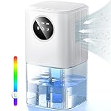 Luftentfeuchter, 1800ML Entfeuchter Elektrisch, Raumentfeuchter Leise Dehumidifier Mit Funktion Abtauen & Schlafmodus