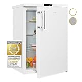 Exquisit Vollraumkühlschrank KS16-V-HE-011D weiss | 134 L Volumen | Kühlschrank ohne Gefrierfach freistehend | Gemüsefach | Temperaturregelung