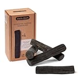 BLACK + BLUM Binchotan Aktivkohle Wasserfilter 4er-Pack, Nachhaltiger, japanischer Wasserfilter Trinkwasser, Aktivkohlefilter Wasseraufbereitung reinigt und fügt Mineralien hinzu