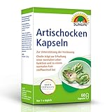 SUNLIFE Artischocken Kapseln hochdosiert - 1 x 60 Stück - hochwertige Kapseln aus Artischockensaftkonzentrat - gluten-, laktose- & sojafrei - Cholin Kapseln zur Unterstützung der Verdauung & Leber