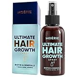 MOERIE Haarwachstum Serum Spray 150ml - natürlich Haarwachstum beschleunigen - Haarwuchsmittel Frauen & Männer - mit Mineralien, Caffein & Biotin Haare stärken - Haarvitamine gegen Haarausfall Frau