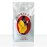 Gorilla Espresso Bar Crema Kaffee Bohnen - 8 Pakete zu je 1000 g Cafe
