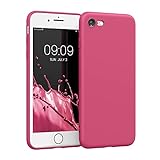 kwmobile Handyhülle kompatibel mit Apple iPhone SE (2022) / iPhone SE (2020) / iPhone 8 / iPhone 7 Hülle - Handy Case aus weichem Silikon in Pink matt