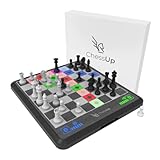 Bryght Labs – ChessUp – Elektronisches Schachbrett – Integrierte Schachmaschine & Instruktor – Inklusive Schachset TouchSense-Steine – Beleuchtetes intelligentes Schachbrett – Funktionen KI,