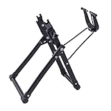 iMeshbean Fahrrad Zentrierständer, Faltbares Fahrradständer Fahrradmontageständer Schwerlast Aluminiumlegierung Schwarz Rad Reparaturständer für 16-29 Zoll Räder
